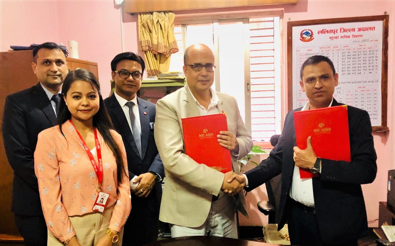 ललितपुर जिल्ला अदालत परिसरमा एनआईसी एशिया