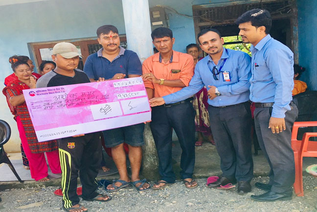 मुक्तिनाथ विकास बैंकद्धारा मृतकको क्रण मिनाहा र फिर्ता