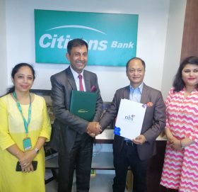 सिटिजन्स बैंक र एन.बि. आईबीच सम्झौता