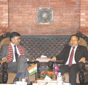 ऊर्जामन्त्री पुन र भारतका ऊर्जा राज्यमन्त्रीबीच भेटवार्ता