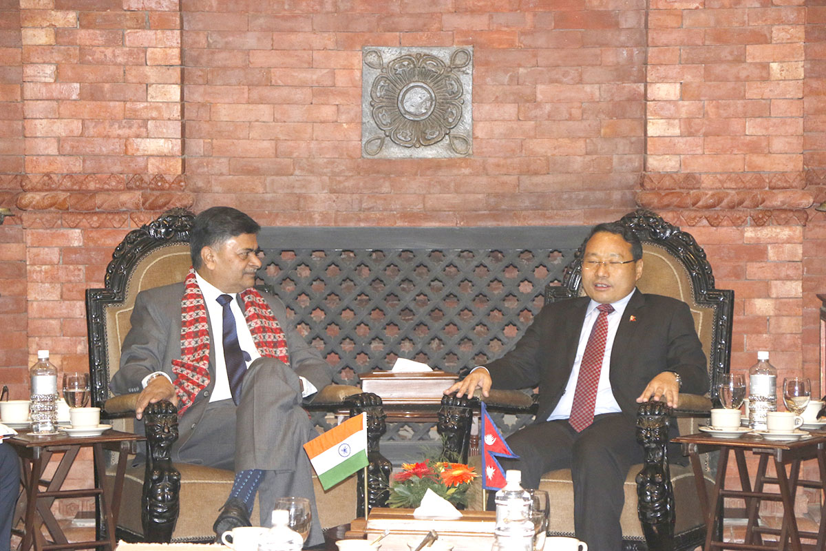 ऊर्जामन्त्री पुन र भारतका ऊर्जा राज्यमन्त्रीबीच भेटवार्ता