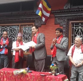 कुमारी बैंकद्वारा बौद्ध बिहारलाई सहयोग