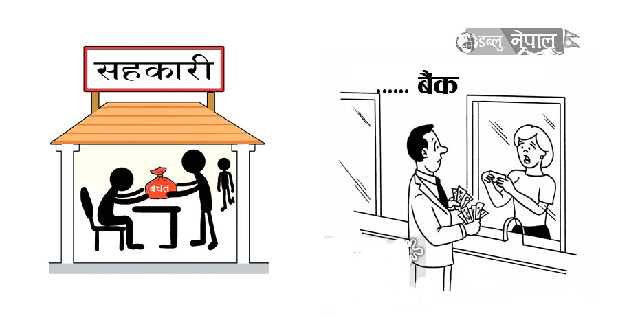 वाणिज्य बैंकको डिपोजिट अब सहकारीमा