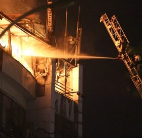 भिक्ट्री लाउन्जबारमा लागेको आगो निभाइयो