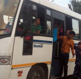 दशैंमा प्रहरीले २ रुटमा निशुल्क बस संचालन