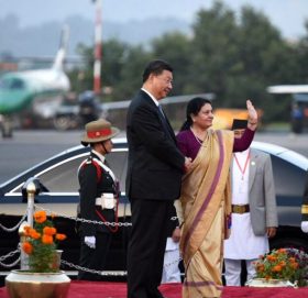राष्ट्रपति भण्डारीले गरिन् चिनियाँ समकक्षी सीलाई स्वागत