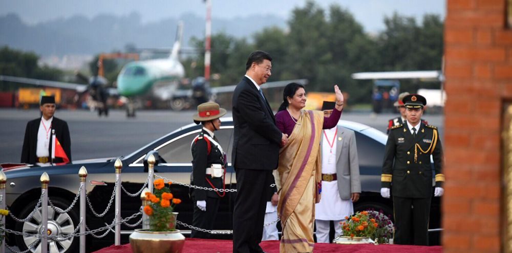 राष्ट्रपति भण्डारीले गरिन् चिनियाँ समकक्षी सीलाई स्वागत