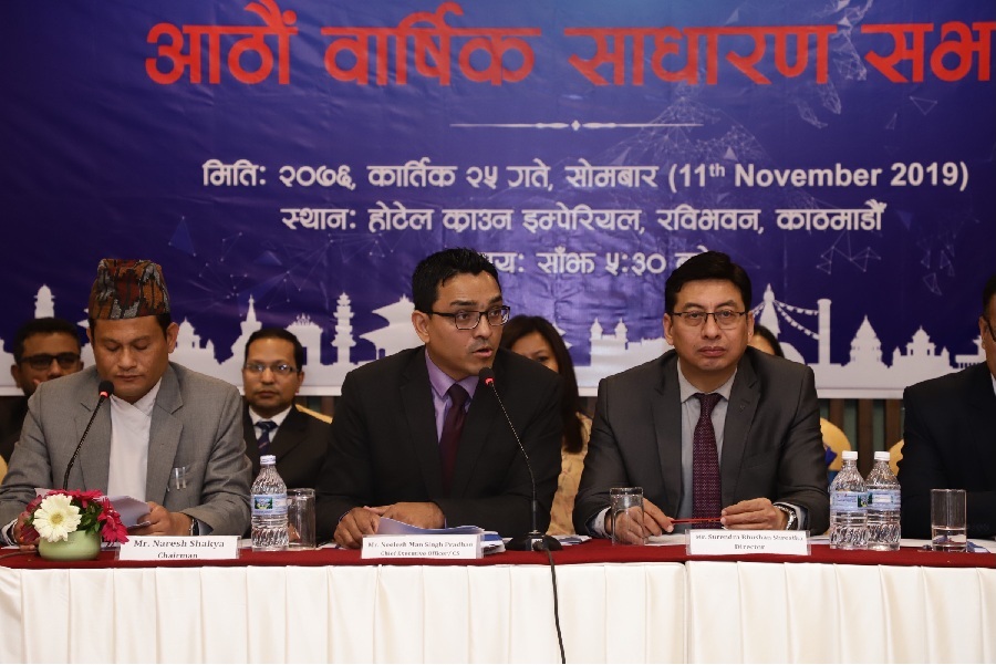 नेपाल क्लियरिङ्ग हाउसले ३८ प्रतिशत बोनस  दिने