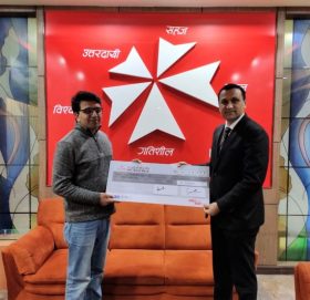 एनआईसी एशियाबाट भूसाललाई घातक रोग बीमाको १५ लाख