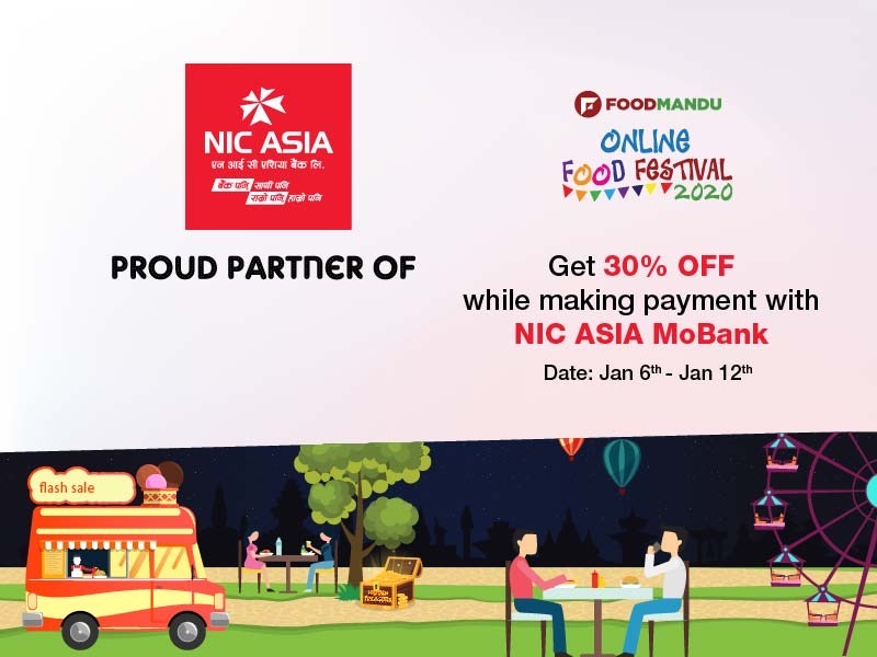 फुडमान्डुसँग एन आई सी एशियाको बैंकिङ्ग साझेदारी