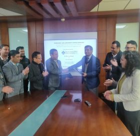 काबेली बी वान कास्केड जलविद्युत आयोजना र बिओके बीच सम्झौता