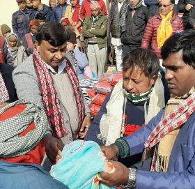 मेगा बैंकबाट लुम्बिनी क्षेत्रमा ब्ल्याङ्केट सहयोग