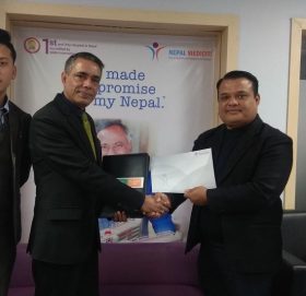 सेञ्चुरी कमर्सियल बैंक र नेपाल मेडिसिटी हस्पिटलबीच सम्झौता