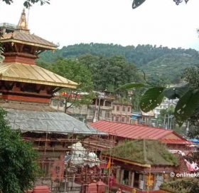 चार वर्षदेखि अलपत्र बन्यो गोकर्णेश्वरमा सुनको छाना लेपन