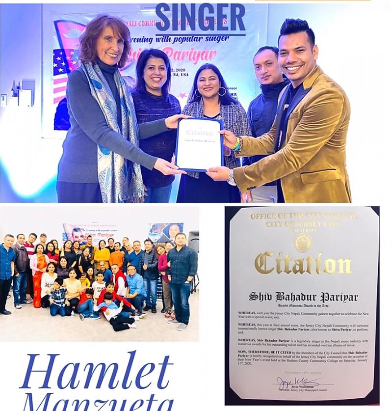 लोकप्रिय गायक शिव परियार अमेरिकी सरकारको कला पुरस्कारबाट सम्मानित