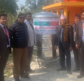 सेञ्चुरी बैंकद्वारा केदारेश्वर धामलाई सहयोग