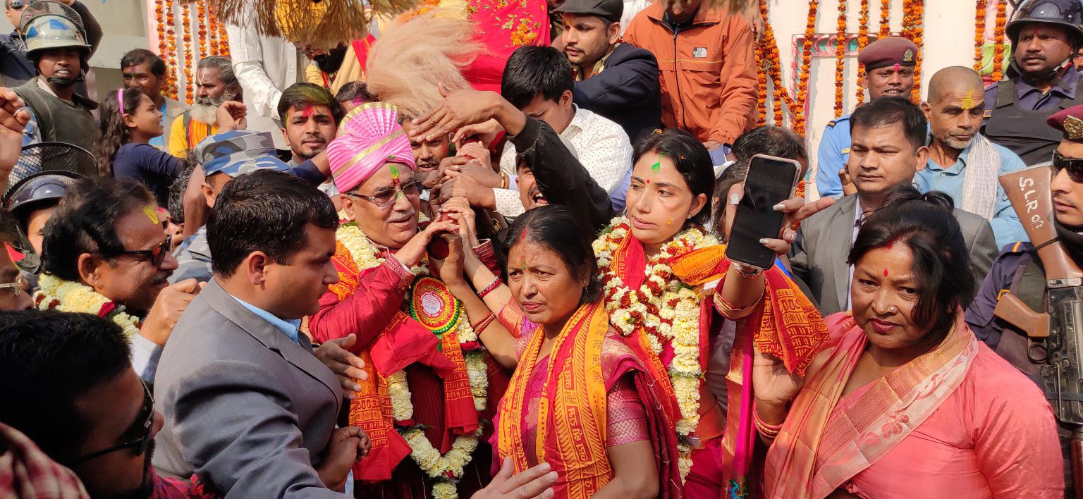 डोला उठाउँदै प्रचण्डद्वारा मिथिला परिक्रमाको उद्घाटन