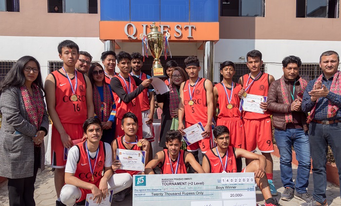 सांग्रिला डेभलपमेन्ट बैंकको सहयोगमा बास्केटबल प्रतियोगिता