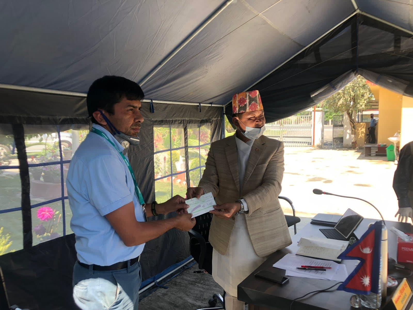 कोरोना रोकथाम कोषमा सिटिजन्स बैंकको सात प्रदेशलाई ७/७ लाख