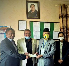 नेपाल लाइफद्धारा कोरोना महामारी रोकथामकोषमा एक करोड