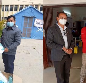 सनराइज बैंकले धौलागिरी र पर्वत अस्पतालमा पीपीई हस्तान्तरण