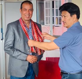 नेपाल फिल्म सोसाइटि द्वारा चलचित्र बिकाश बोर्डका अधक्ष्यलाइ बधाई तथा शुभकामना