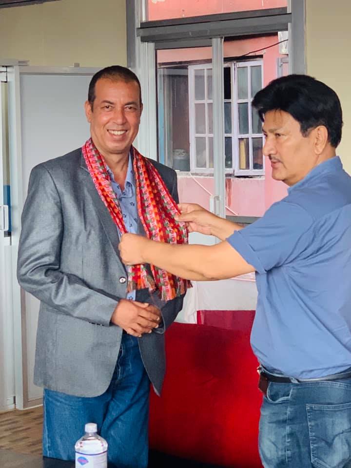 नेपाल फिल्म सोसाइटि द्वारा चलचित्र बिकाश बोर्डका अधक्ष्यलाइ बधाई तथा शुभकामना