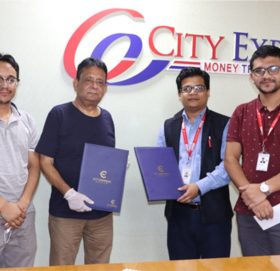 सिटी एक्सप्रेस मनी ट्रान्सफरद्वारा आफ्ना अभिकर्ताको कोरोना बीमा