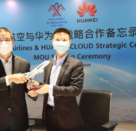 हिमालय एयरलाइन्स र ह्वावेबीच योजनाबद्ध सहयोग एमओयू सम्झौतापत्रमा हस्ताक्षर