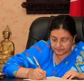 राष्ट्रपतिबाट पाँच विधेयक प्रमाणीकरण