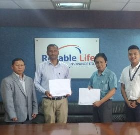 सेलपे सेवा र रिलायबल लाइफ इन्सुरेन्सबीच सहकार्य