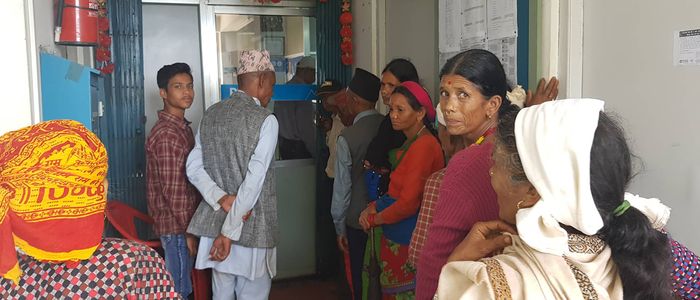 बैंकमा उपभोक्ताको चाप