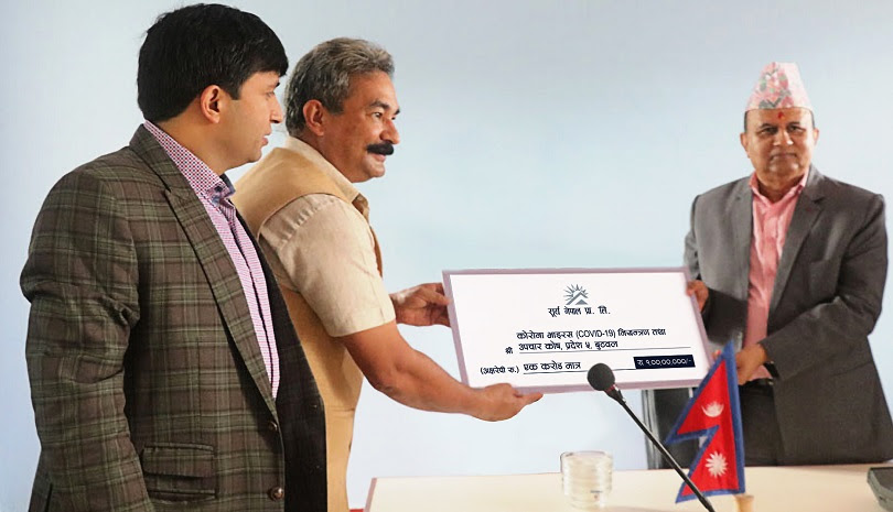 सूर्य नेपालद्वारा ७ करोड सहयोग