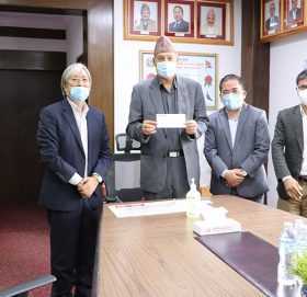 कोरोना नियन्त्रणका लागि प्रभु बैंकले सरकारलाई फेरि दियो १ करोड ३९ लाख