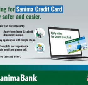 सानिमा बैंकको क्रेडिट कार्ड अनलाईनबाटै आवेदन दिन मिल्ने