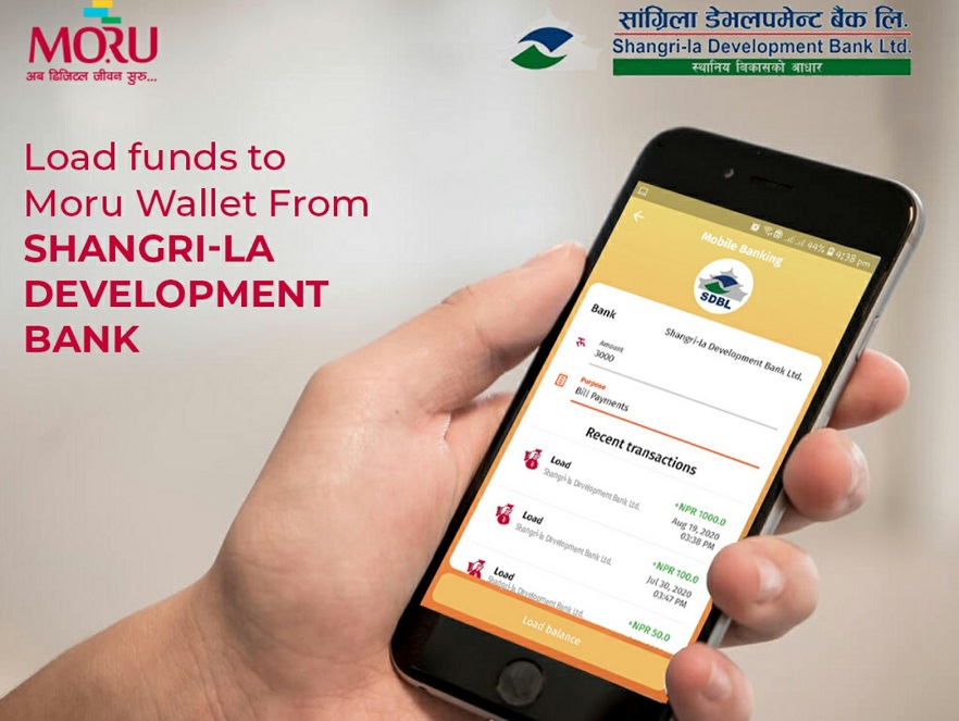 सांग्रिला डेभलपमेन्ट बैंक र पे नेप (मोरु) बीच सम्झौता