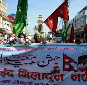 नेपालगञ्जमा मोहम्मद डेको हर्षोल्लास