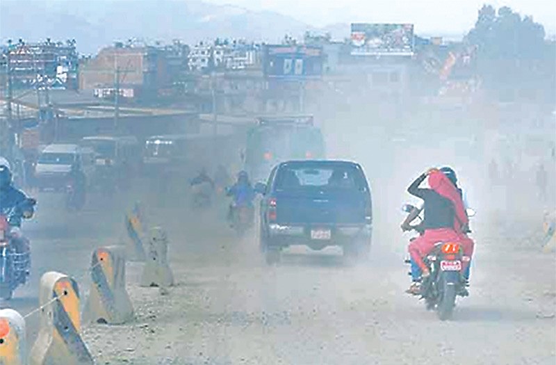 काठमाडौंमा वर्षेनी प्रदूषण र दीर्घरोगी बढ्दै