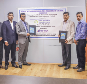 कुमारी बैंक र नेपाल इन्फ्रास्ट्रक्चर बैंकले  हाइड्रोपावरमा कर्जा लगानी गर्दै