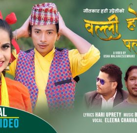 गीतकार हरि उप्रेतीद्धारा रचना गरिएको ”वल्ली होइन पल्ली ” गीतको भिडियो सार्वजनिक