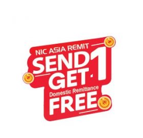 विजयादशमी, भाइटीका, नेपाल संवत् र छठपर्वमा एन आई सी एशिया रेमिटबाट एउटा आन्तरिक रेमिट्यान्स पठाउदा अर्को निःशुल्क