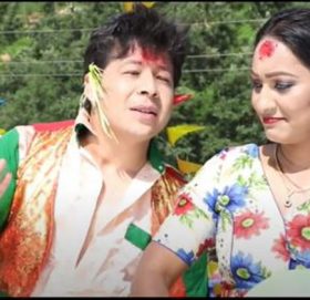 दशैंको रमाईलो गीतमा सरिता र राहुलको छमछमी