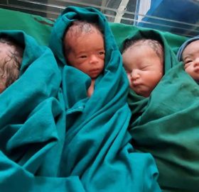 थापाथलीको प्रसुति गृहमा एक महिलाले जन्माइन् पाँच शिशु