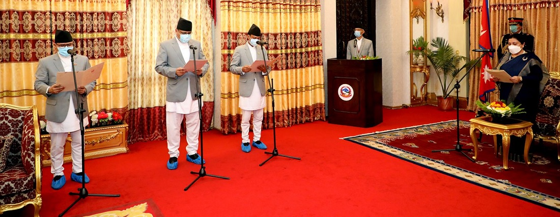 तीन राजदूतबाट शपथ ग्रहण