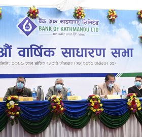 बैंक अफ काठमाण्डूको लाभांश पारित