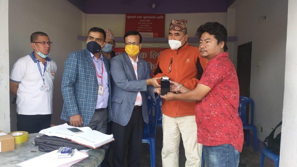 सनराइज बैंकको शाखारहित बैंकिङ्ग सेवा अर्जुनधारा–९, गोलधाप झापामा