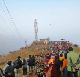 मानहुँकोटमा एकैदिन १० हजार पर्यटक