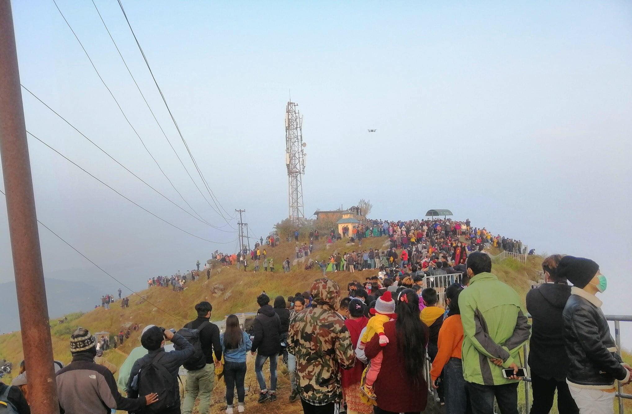 मानहुँकोटमा एकैदिन १० हजार पर्यटक