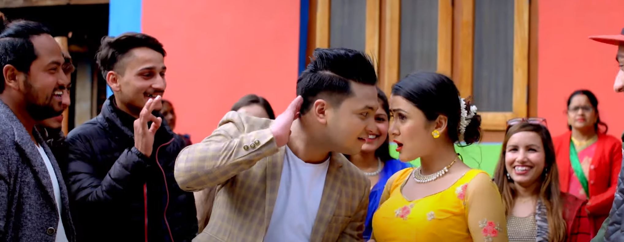 ‘बाजा तालमा’ निर्मल र पुजनको रोमान्स्