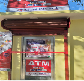 लिवाङ्गको आर्मी व्यारेक परिसरमा ग्लोबल आइएमई बैंकको एटिएम सेवा